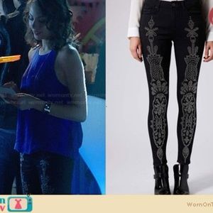 Topshop Moto Studded Leigh skinny Pants  size 28